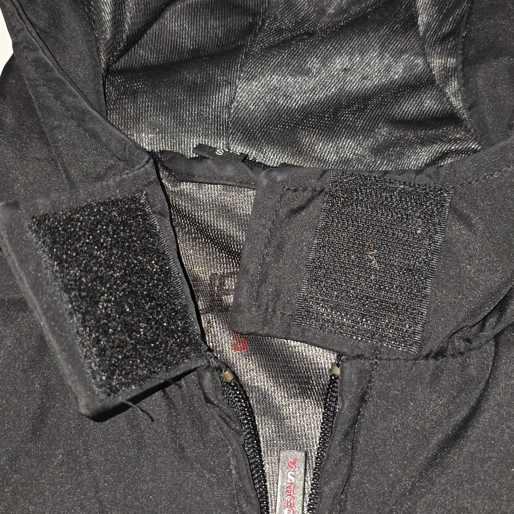 Guess Waterproof Rain Jacket Hoodie Vel-cro Neck Double Zipper Womens Size Small - Picture 16 of 16
